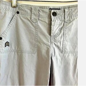 ABERCROMBIE & FITCH sz 0 Blue 100% Cotton Capri Cropped Pants Jeans Y2K Vintage